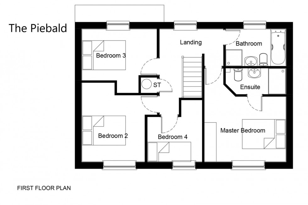 Floorplan for Plot 14, The Redwoods, Leven, Beverley