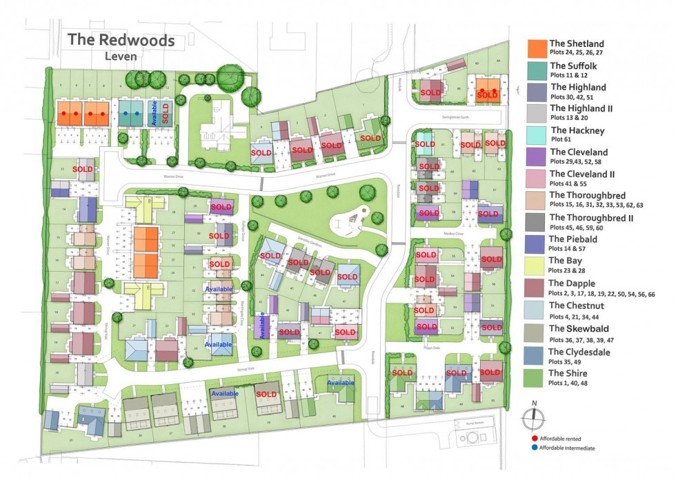 Floorplan for Plot 14, The Redwoods, Leven, Beverley