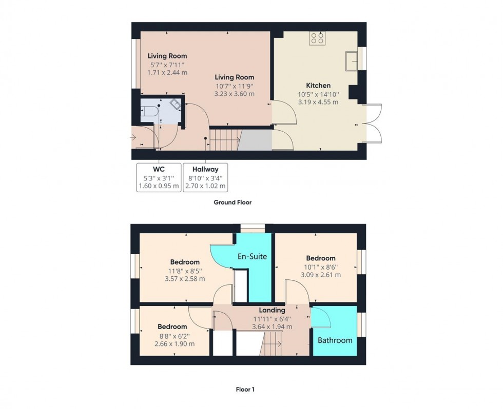 Floorplan for Nalton Drive, Driffield