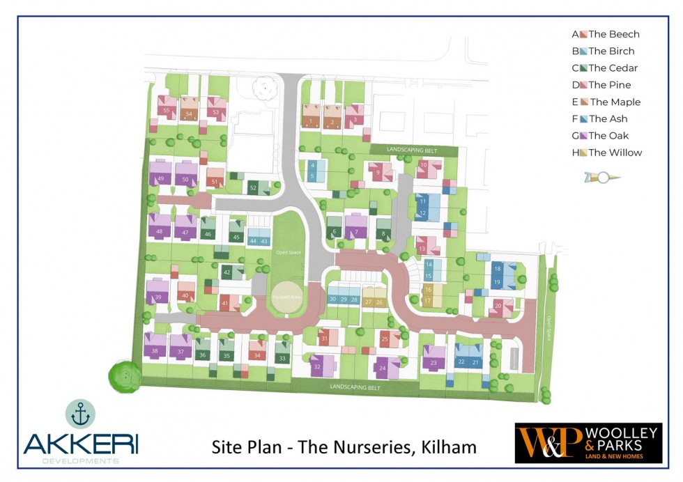 Floorplan for Plot 24, The Nurseries, Kilham, Driffield