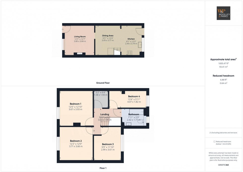 Floorplan for Lovell Garth, Foxholes, Driffield