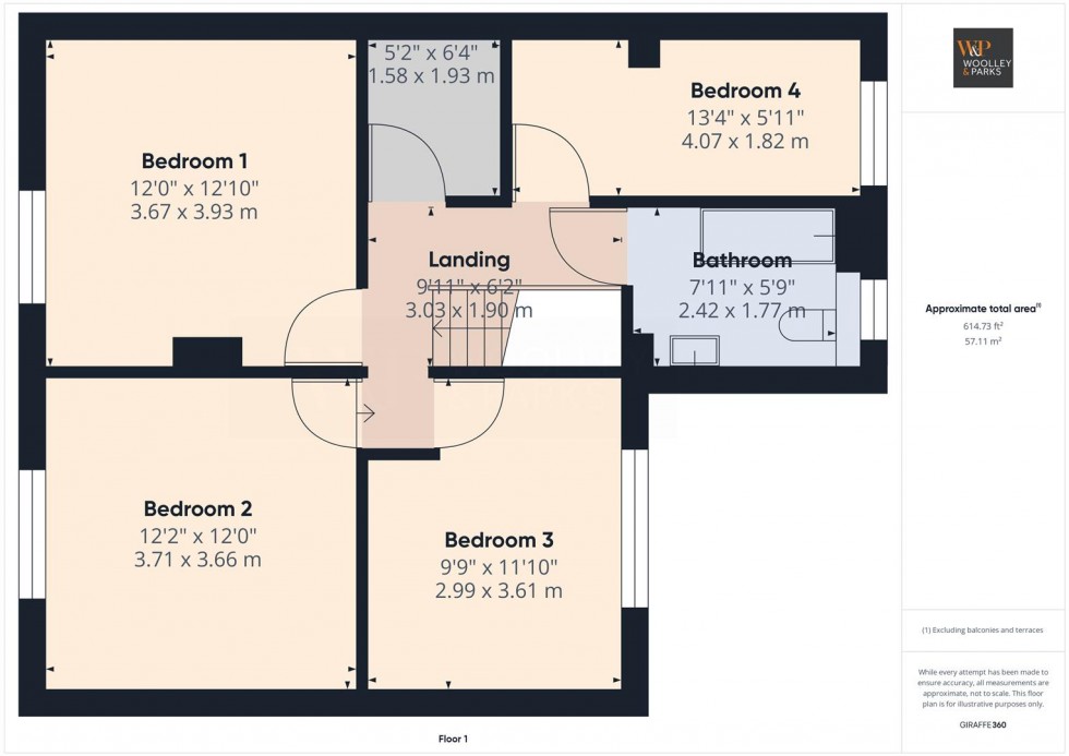 Floorplan for Lovell Garth, Foxholes, Driffield